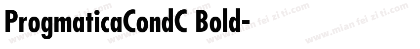 ProgmaticaCondC Bold字体转换